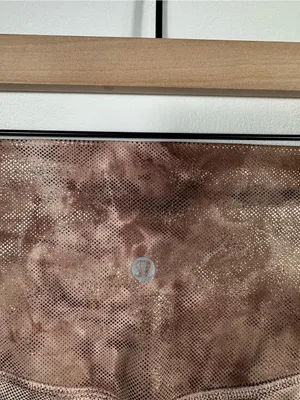 Lululemon‎ Align Crop 23” Shine Leggings Size 6 Diamond Dye Misty Shell Cacao thumbnail 8