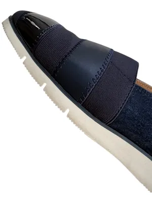 EUC Donald Pliner Leather May Loafers Navy Size 6 thumbnail 5