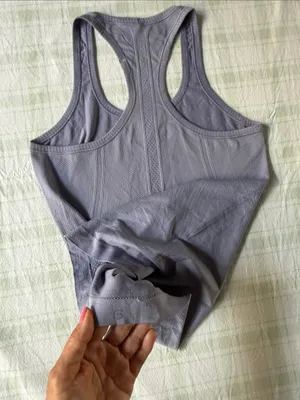 Lululemon Swiftly Seamless Racerback Tank Top - Lavender Gray thumbnail 6