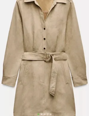 Zara suede mini dress  thumbnail 1