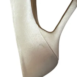 Dune White Satin Pointed Toe Crystal Rhinestone Embellished Bridal Pumps thumbnail 3