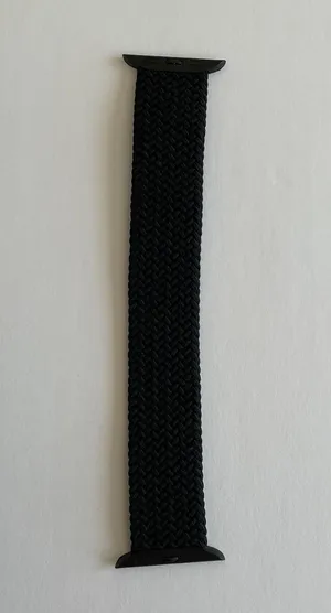 Black Nylon Braided Solo Loop Apple Watch Band thumbnail 1