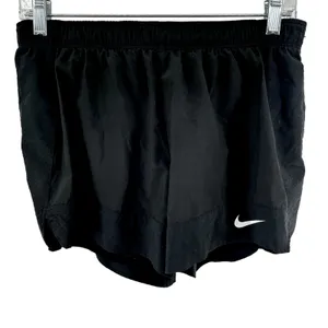 Nike Dri Fit Running Short Perforated Stretch Athletic Workout Black Medium thumbnail 1