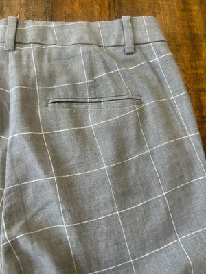 Ann Taylor Gray Windowpane Cropped Dress Pants thumbnail 9