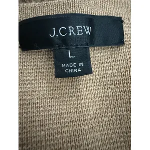 J. Crew Juliette Collarless Sweater Blazer Camel‎ Women's Size Large thumbnail 11