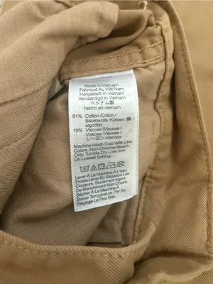 Madewell Garment-Dyed Tapered Chino Pants Seed Khaki Pleated Size 28 thumbnail 12
