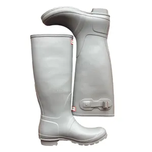 HUNTER NEW Women's Classic Tall Tundra Grey Rain Boot Size 9 #242601 thumbnail 5