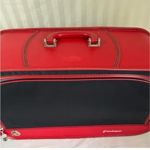 Vintage Grasshopper Black & Red Carry-On Suitcase Semi-Hard Shell Luggage 1970s thumbnail 3
