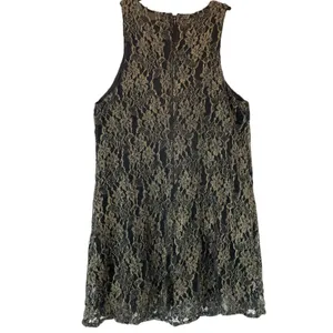 Astr the Label Black Metallic Lace Mini Dress size Medium thumbnail 3