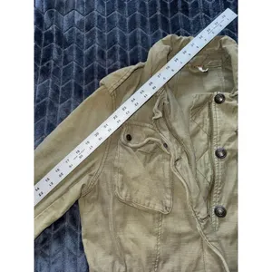 Free People Not Your Brothers Surplus Army Green Full Zip Jacket Size‎ Small thumbnail 8
