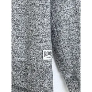 Roots Salt & Pepper Gray Quarter Zip Pullover Sweatshirt Small thumbnail 2