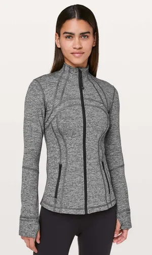 Lululemon Define Jacket in Heathered Black thumbnail 1