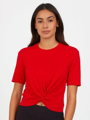 ARITZIA Wilfred Free Twist Front‎ Top Red X-Small thumbnail 1