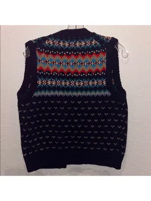 Vintage 90s Multicolor Knit Sweater Vest thumbnail 5