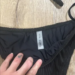 Zaful Black Textured Bikini Set xl thumbnail 3