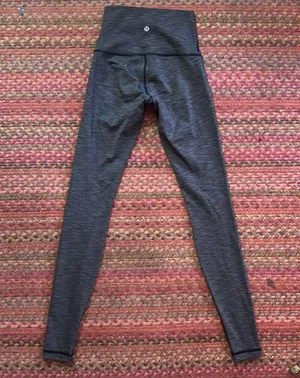LULULEMON WUNDER UNDER HEATHERED GREY LEGGINGS thumbnail 5