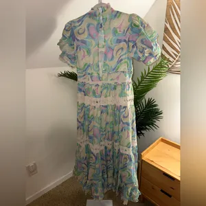 Anthropologie Love And Liberation Tiered Puff-Sleeve Maxi‎ Dress thumbnail 5