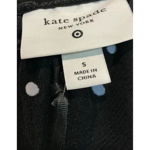 NWT Kate Spade New York Target Black‎ Polka Dot Tiered Tulle Ruffle Mini Dress S thumbnail 3