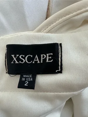 Xscape White Lace Halter Maxi Dress thumbnail 5