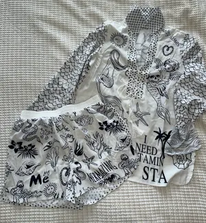 Beach Coverup White Size M thumbnail 1