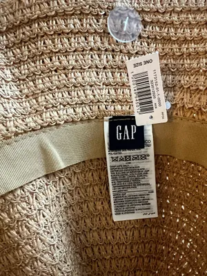 Gap Raffia Straw Sun Hat - Brown thumbnail 2