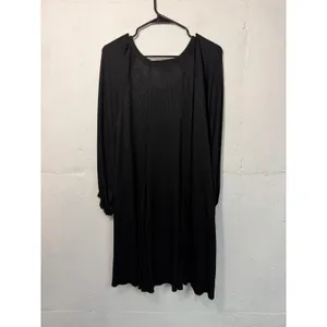 Natural Life ONE SIZE Black Dress 1/4 Length Sleeves Swing Dress thumbnail 6