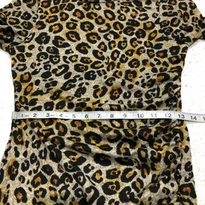 Francesca's June & Ivy Tammy Ruched Leopard Luxe Mini Dress Medium Night‎ Out thumbnail 12