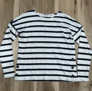 Boden Sophie Long Sleeve Breton Striped Top Women’s 6 thumbnail 1