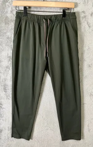 Lululemon Olive‎ Green Stretch Joggers Athleisure Drawstring Waist Activewear 4 thumbnail 1