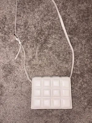 Off white quilted cross body purse thumbnail 2