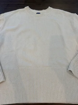 GAP Women’s Ivory Crewneck Sweater Size Small Tall - C1-351 thumbnail 2