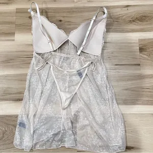 NEW Rachel Rachel Roy Lace Chemise/Thong Set Women’s XL thumbnail 2