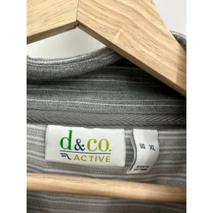 D&Co Active Grey Long‎ Sleeve Crossover Neck Sweatshirt Womens XL Pullover thumbnail 5