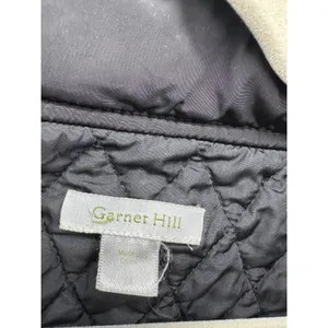 Garnet Hill Women's Quilted‎ Coat Jacket Black Sz 14 Removable Hood thumbnail 6