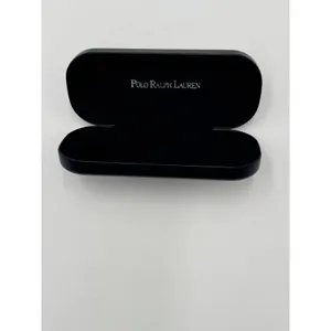 Polo Ralph Lauren Eyeglass Case Black Hard Shell Velvet Lined thumbnail 4