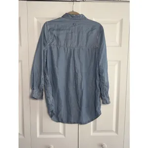 Barbour Sailboat Shirt Tunic Womens Size 8‎ Blue Polka Dot Denim thumbnail 6
