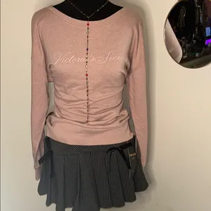 Vintage Victoria's Secret Blush Crew Neck Sweat Shirt thumbnail 6
