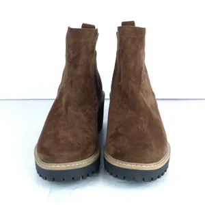 DV Dolce Vita Rango Chelsea Boots Womens 8.5 Brown Suede Lug Wedge Heel thumbnail 5