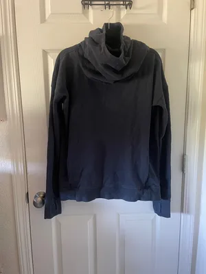 Lululemon Stress Less Hoodie Heathered Naval Blue Size 12 thumbnail 13