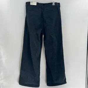 American Eagle Skater Trouser Pants 14 Black Wide Leg Stretch 32” NWT thumbnail 3