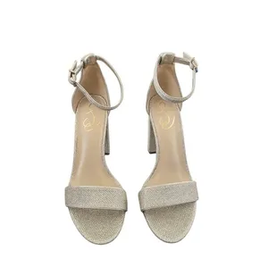Sam Edelman Yaro Champaign Glitter Block Heel Ankle Strap Sandals Dress Shoes 9 thumbnail 4
