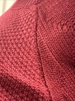 BloomChic Women's Crewneck Sweater in Burgundy thumbnail 6
