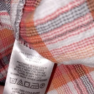 LOFT plaid boho top size medium thumbnail 5