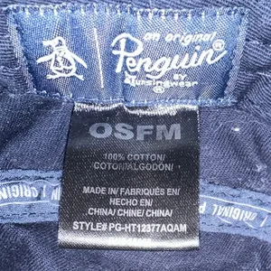 Original Penguin Navy Bucket Hat 100% Cotton OSFM Embroidered Logo‎ thumbnail 7