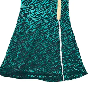 Runaway Lionell Emerald Green Zebra Stripe Backless Maxi Dress Sz 8 / L NEW Tags thumbnail 9