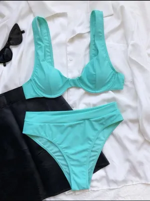 SheIn Blue  Bikini thumbnail 1