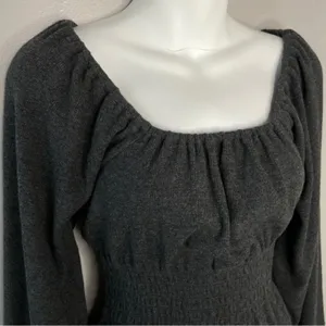 MADEWELL Smocked Peasant Top Womens Size Regency Milkmaid Cottagecore Whimsical thumbnail 5