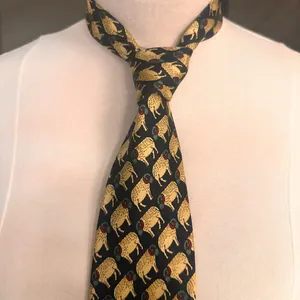 Sinsabang Tie Vintage Animal Print Sheep Geometric Multicolor Office thumbnail 1