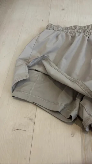 Nike Grey Athletic Shorts Built In Shorts Stretchy Waist Band thumbnail 3