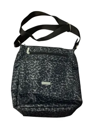 Baggallini Crossbody Bag Leopard Print Gray‎ Lightweight Travel Purse OS thumbnail 1